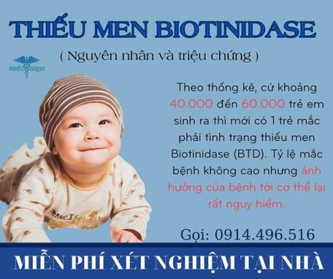 thiếu men biotinidase