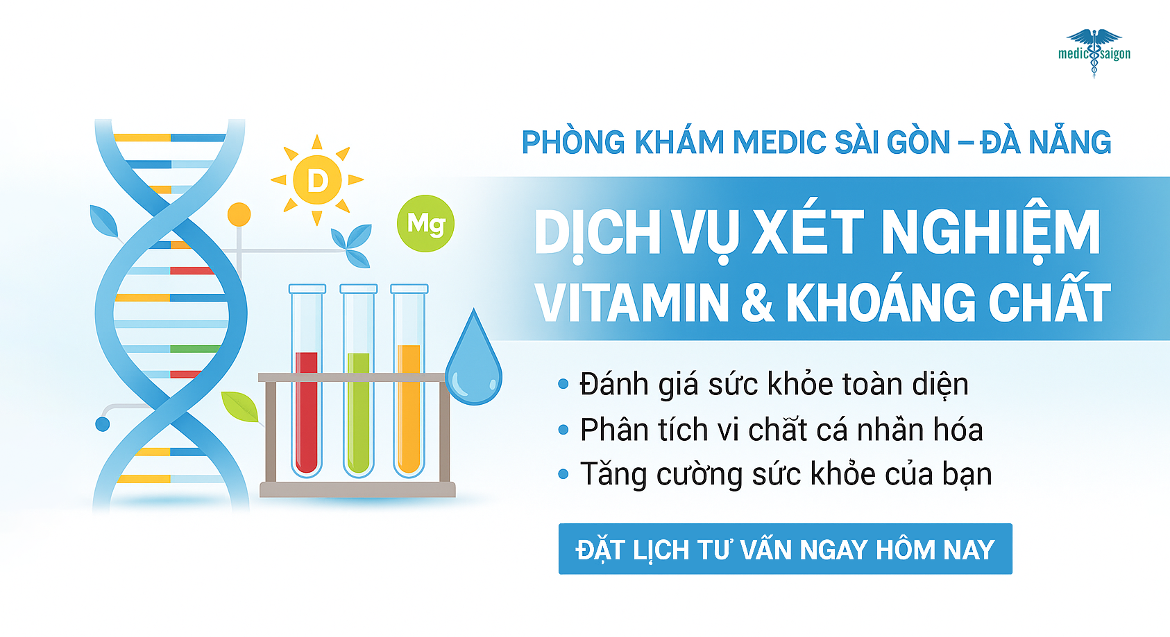 Dịch vụ xét nghiệm vitamin và khoáng chất tại Phòng khám Medic Sài Gòn