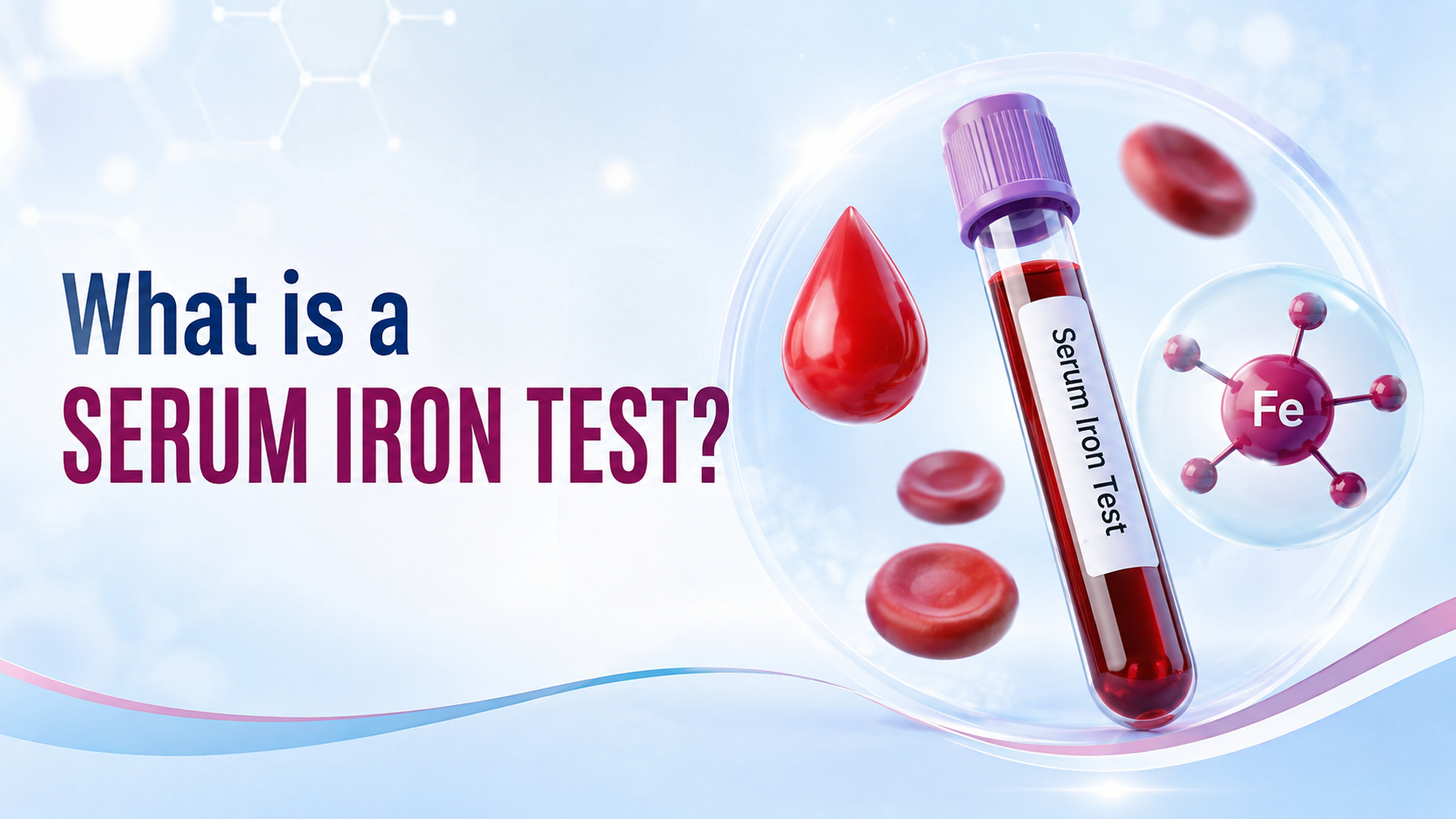 What is a serum iron test