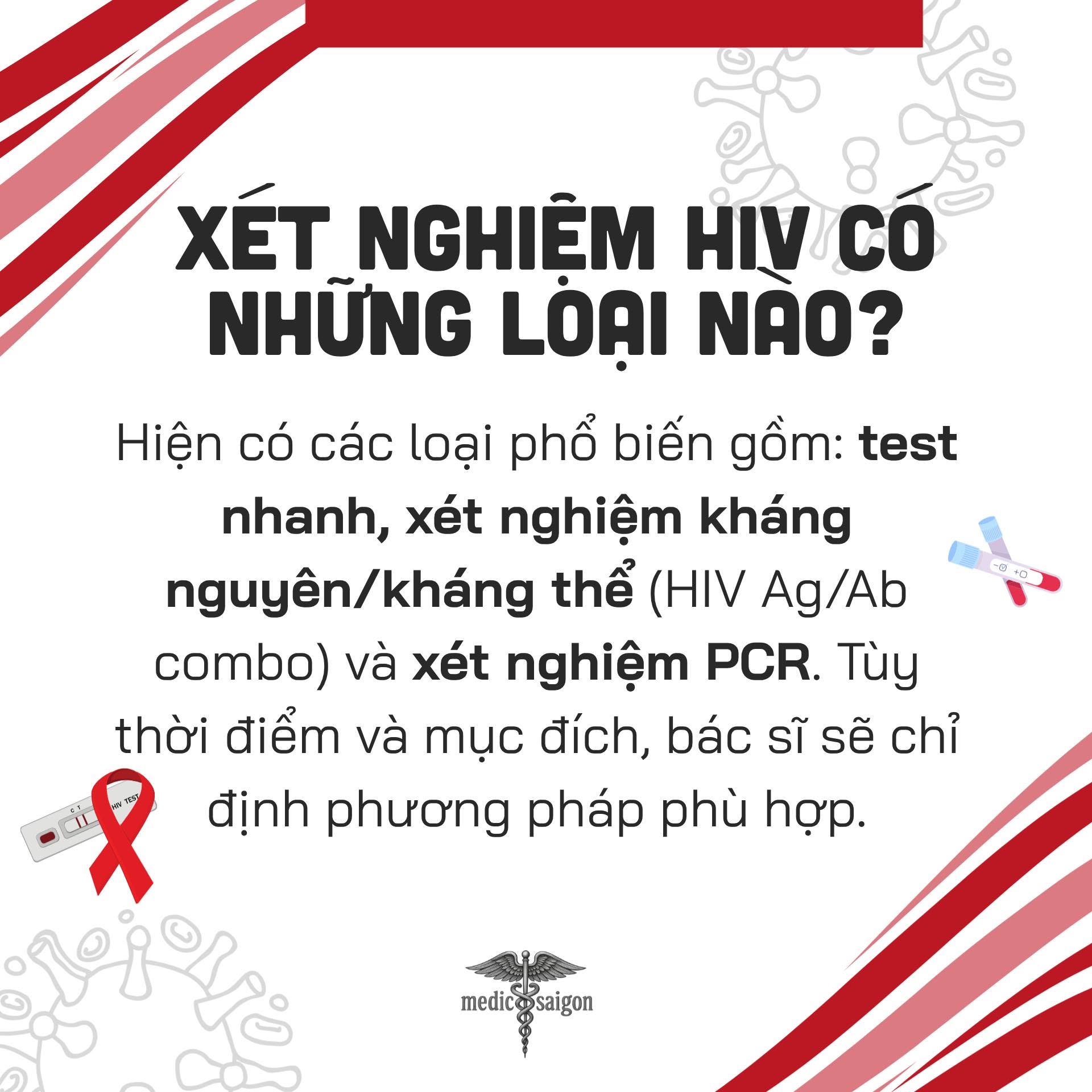 Xét nghiệm HIV gồm những loại nào