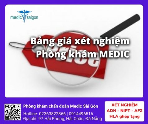 Bảng giá xét nghiệm Phòng khám Medic